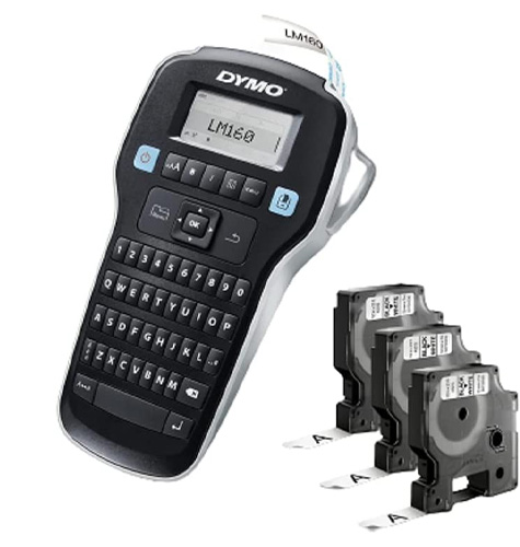 DYMO Label Maker with 3 D1 Label Tapes